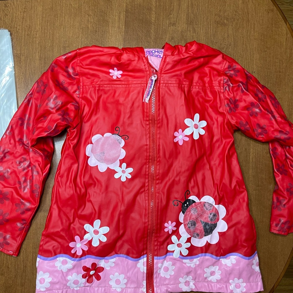 Stephen Joseph Red Ladybug Kids Raincoat
